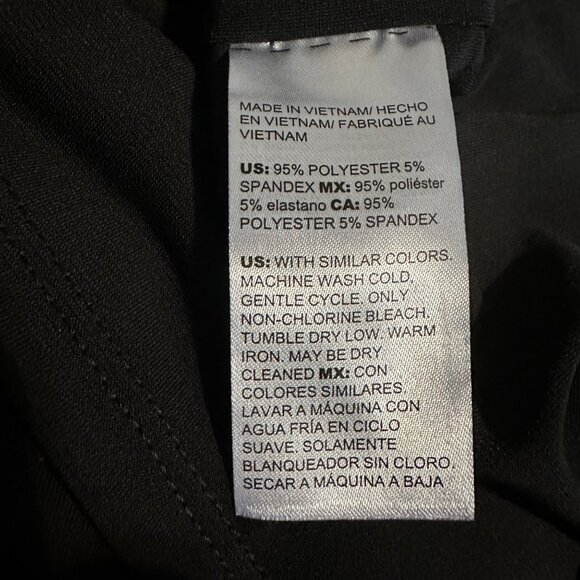 Chicos Shift Dress Size 1 U.S. 8/10 Floral Red Black Stretch Office NWT - Picture 8 of 8